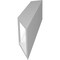 Ekena Millwork 5 1/2-in. W x 10-in. D x 18-in. H Traditional Architectural Grade PVC Knee Brace BRCP055X10X18TRA - alternate 5